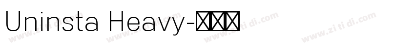 Uninsta Heavy字体转换